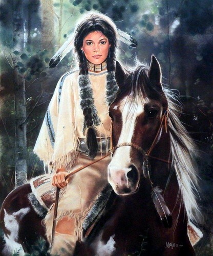 Maija painted pony poster - maija, pony-poster